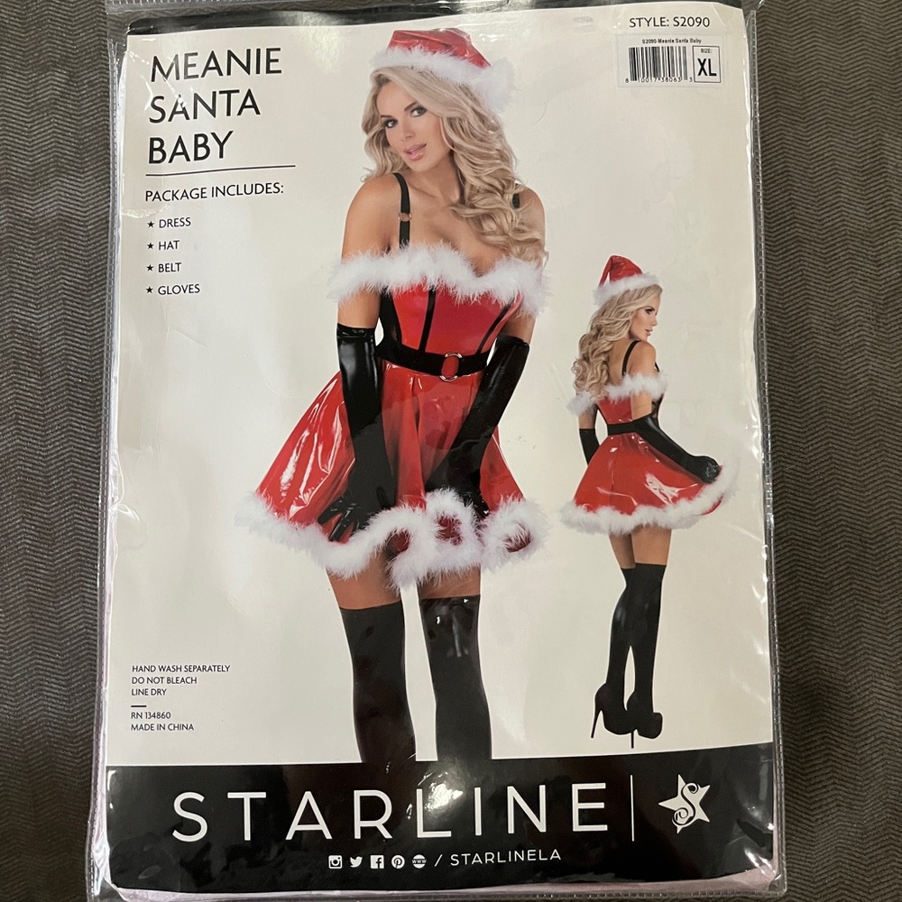 New ✅ Meanie Santa Baby Costume